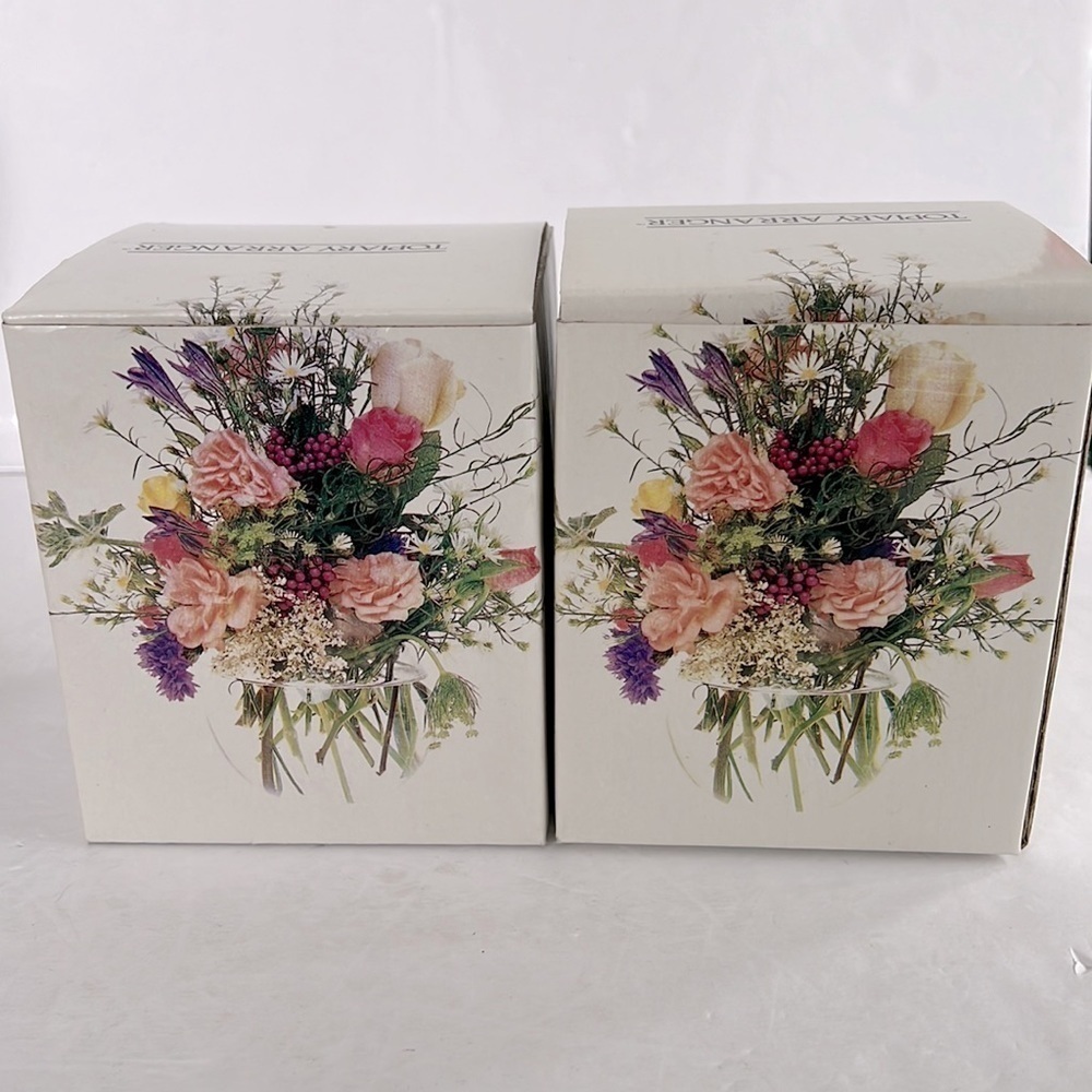 Topiary Arranger Hand Blown Candle and Flower Holder Vases